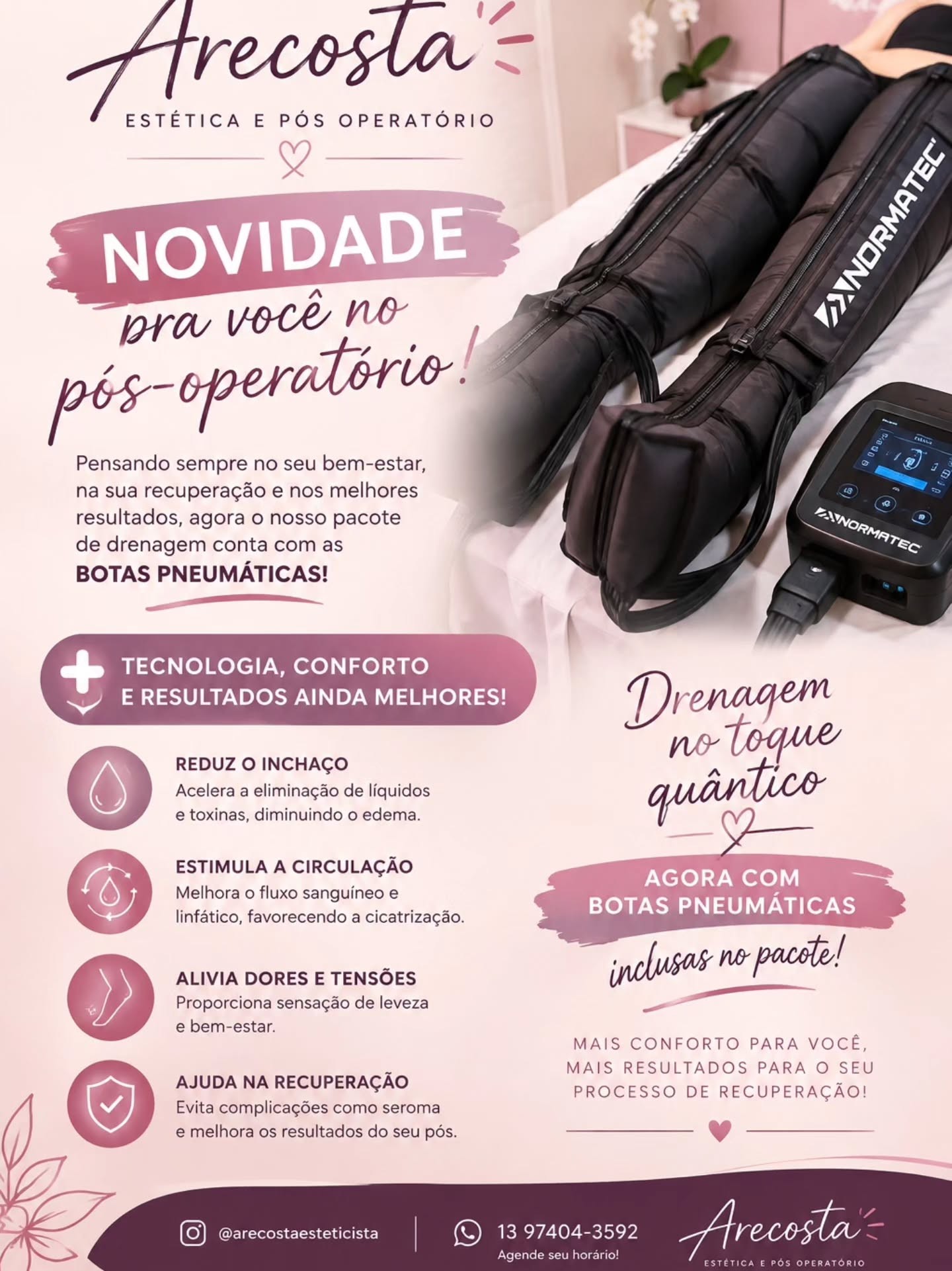 Botas pneumáticas Normatec